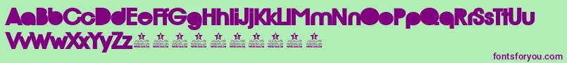 RioBlackPersonalUse Font – Purple Fonts on Green Background
