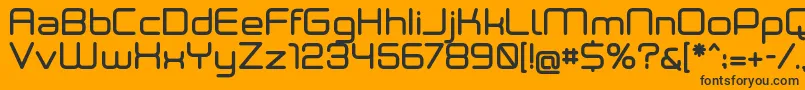 More about Neogreymedium Font Neogreymedium Font – Black Fonts on Orange Background