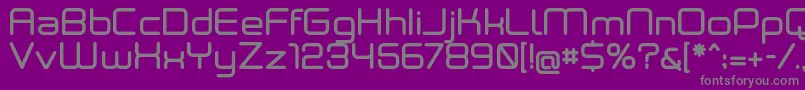 Neogreymedium Font – Gray Fonts on Purple Background