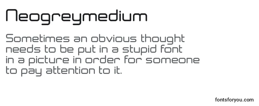 Шрифт Neogreymedium