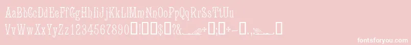 JugendWf Font – White Fonts on Pink Background