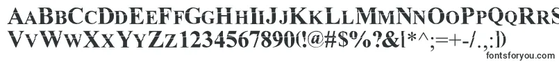 Шрифт Mkda – объёмные шрифты