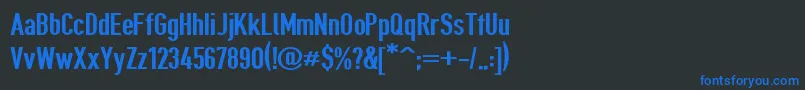 Giveahootbd Font – Blue Fonts on Black Background