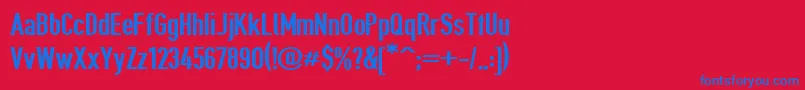 Giveahootbd Font – Blue Fonts on Red Background