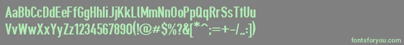 Giveahootbd Font – Green Fonts on Gray Background