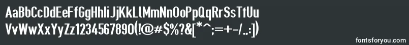 フォントGiveahootbd – 黒い背景に白い文字
