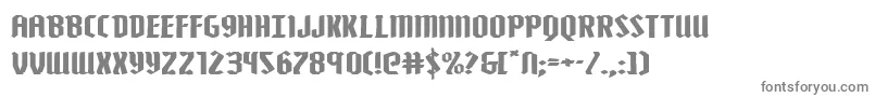 フォントZollernextraexpand – 白い背景に灰色の文字