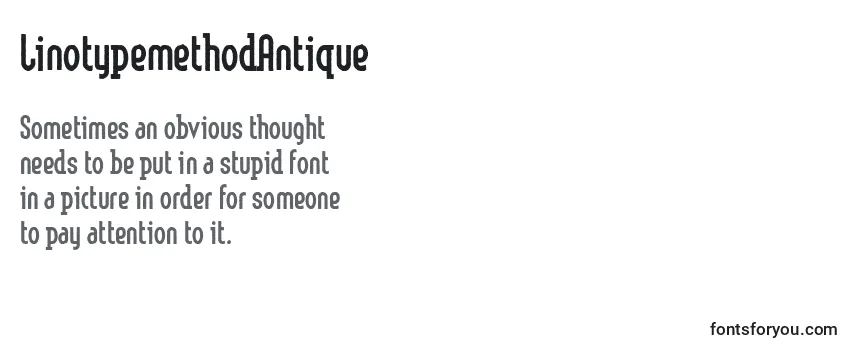 LinotypemethodAntique Font