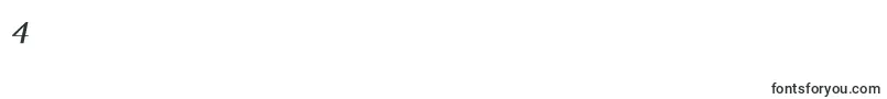 MinionExpertSemiboldItalic Font – Fonts for Digit 4