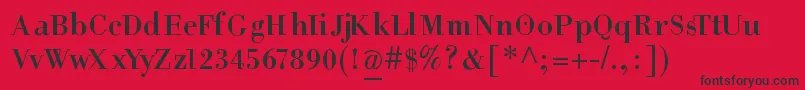 HelpusgiambattistaSmallcaps Font – Black Fonts on Red Background