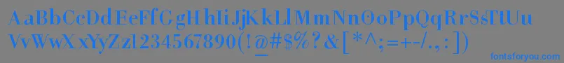 HelpusgiambattistaSmallcaps Font – Blue Fonts on Gray Background