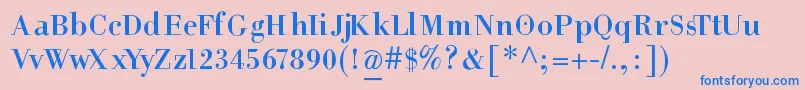 HelpusgiambattistaSmallcaps Font – Blue Fonts on Pink Background