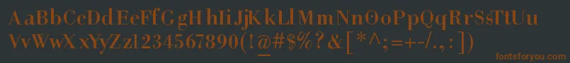 HelpusgiambattistaSmallcaps Font – Brown Fonts on Black Background