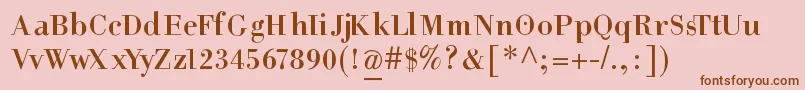 HelpusgiambattistaSmallcaps Font – Brown Fonts on Pink Background