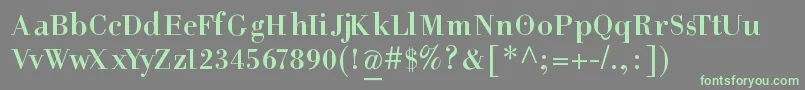 HelpusgiambattistaSmallcaps Font – Green Fonts on Gray Background