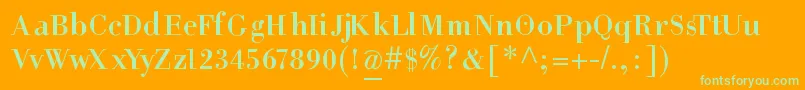 HelpusgiambattistaSmallcaps Font – Green Fonts on Orange Background