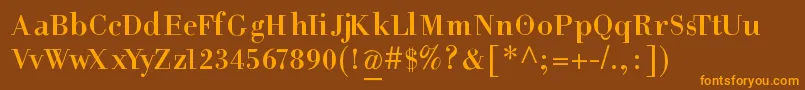 HelpusgiambattistaSmallcaps Font – Orange Fonts on Brown Background