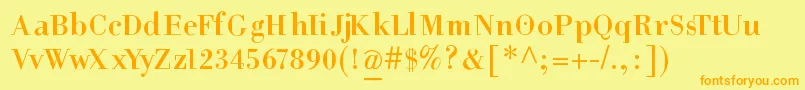 HelpusgiambattistaSmallcaps Font – Orange Fonts on Yellow Background