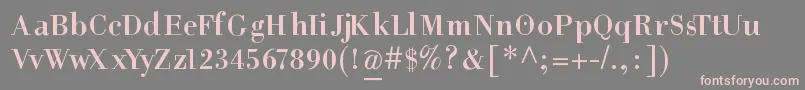 HelpusgiambattistaSmallcaps Font – Pink Fonts on Gray Background