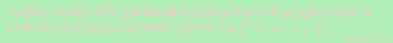 HelpusgiambattistaSmallcaps Font – Pink Fonts on Green Background
