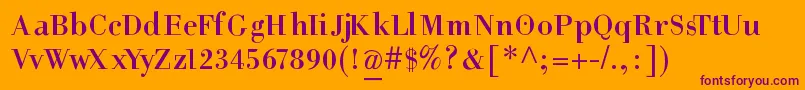HelpusgiambattistaSmallcaps Font – Purple Fonts on Orange Background
