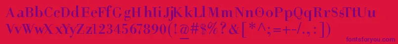 HelpusgiambattistaSmallcaps Font – Purple Fonts on Red Background