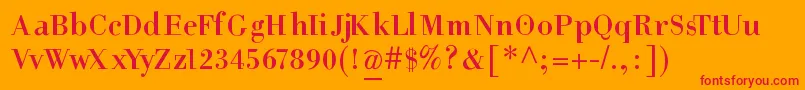 HelpusgiambattistaSmallcaps Font – Red Fonts on Orange Background