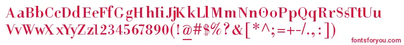 HelpusgiambattistaSmallcaps Font – Red Fonts on White Background