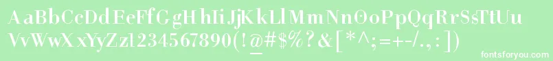 HelpusgiambattistaSmallcaps Font – White Fonts on Green Background