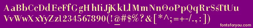 HelpusgiambattistaSmallcaps Font – Yellow Fonts on Purple Background