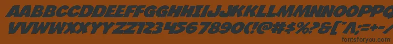 Jcandlestickexpand Font – Black Fonts on Brown Background