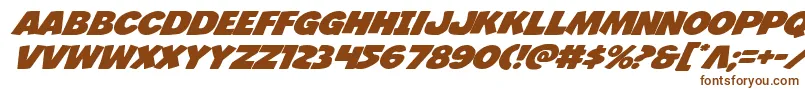 Шрифт Jcandlestickexpand – коричневые шрифты на белом фоне