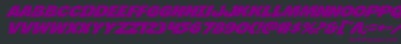 Jcandlestickexpand Font – Purple Fonts on Black Background