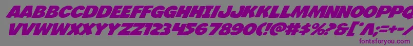 Jcandlestickexpand-Schriftart – Violette Schriften auf grauem Hintergrund