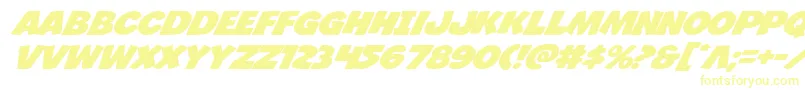 Шрифт Jcandlestickexpand – жёлтые шрифты