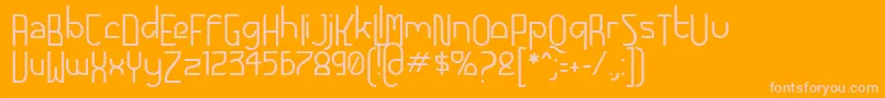 FuturexAlternatlc Font – Pink Fonts on Orange Background