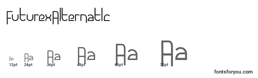 FuturexAlternatlc Font Sizes