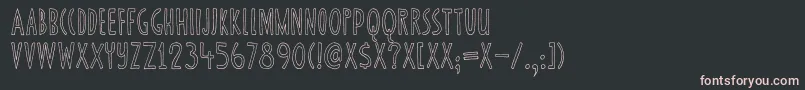 DkCannedWhale Font – Pink Fonts on Black Background
