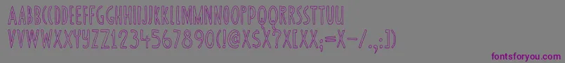 DkCannedWhale Font – Purple Fonts on Gray Background