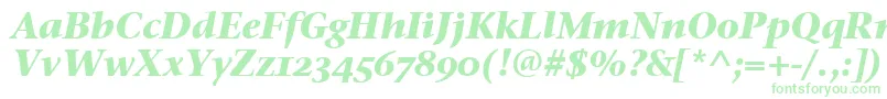 StoneSerifOsItcTtBoldita Font – Green Fonts on White Background