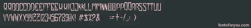 Extrakrebel1987 Font – Pink Fonts on Black Background