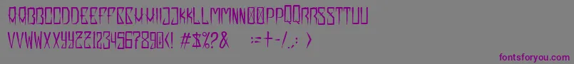 Extrakrebel1987 Font – Purple Fonts on Gray Background