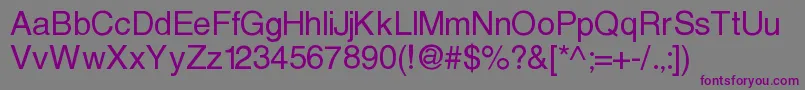 Protestant Font – Purple Fonts on Gray Background