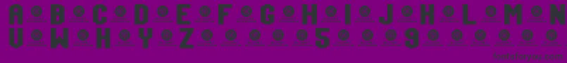 TeamJersey95Demo Font – Black Fonts on Purple Background