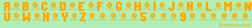 More about TeamJersey95Demo Font TeamJersey95Demo Font – Orange Fonts on Green Background