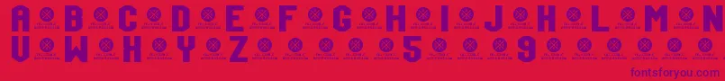 Подробнее о шрифте TeamJersey95Demo Шрифт TeamJersey95Demo – фиолетовые шрифты на красном фоне