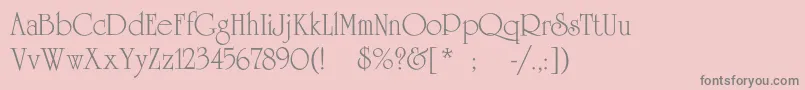 Agreverencec Font – Gray Fonts on Pink Background