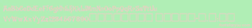 Ghostly Font – Pink Fonts on Green Background