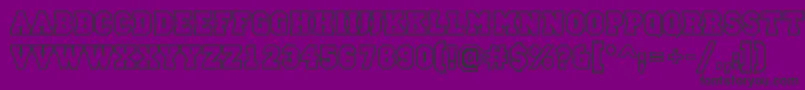フォントACampusotlBold – 紫の背景に黒い文字