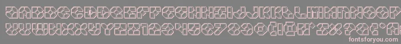 Zoomrunnerengrave Font – Pink Fonts on Gray Background